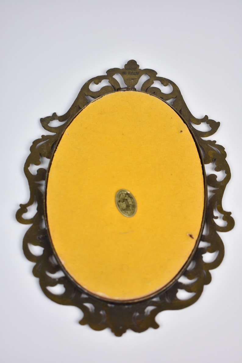 Vintage Metal Ornate Florentine Victorian Oval Frame ITALY - Etsy