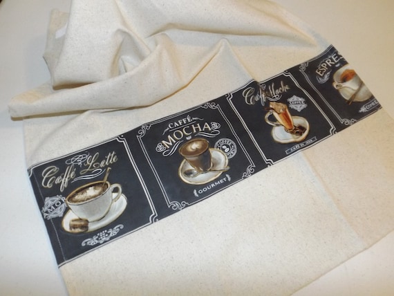 Coffee themed dish towels discount