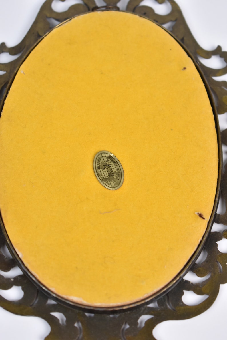 Vintage Metal Ornate Florentine Victorian Oval Frame ITALY - Etsy