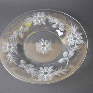 Set of 7 Salad Dessert Plate etching 7&quot; W #07122018