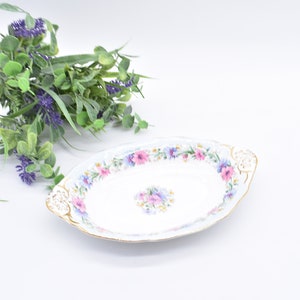 Vintage EB Foley England Cornflower oval plate