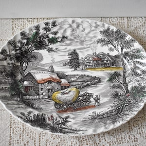Staffordshire English Pottery Yorkshire, Oval Serving Platter, Ironstone, #143T