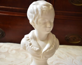 【アンティーク】 陶器 マリア 胸像 マリア像 アンティーク