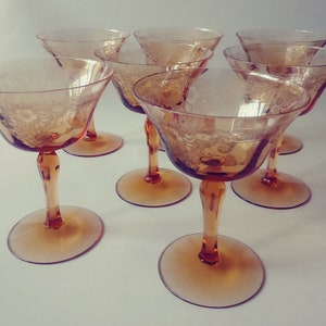 Kate Aspen Beaded Amber Drinking Glasses Set of 6 -10 oz Vintage Glassware  Set Jupiter Glasses, Cocktail Glass Set, Juice Glass, Water Cups