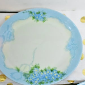 Vintage Favorite Bavaria Hand Painted Plate Blue, Salad Plate #T8