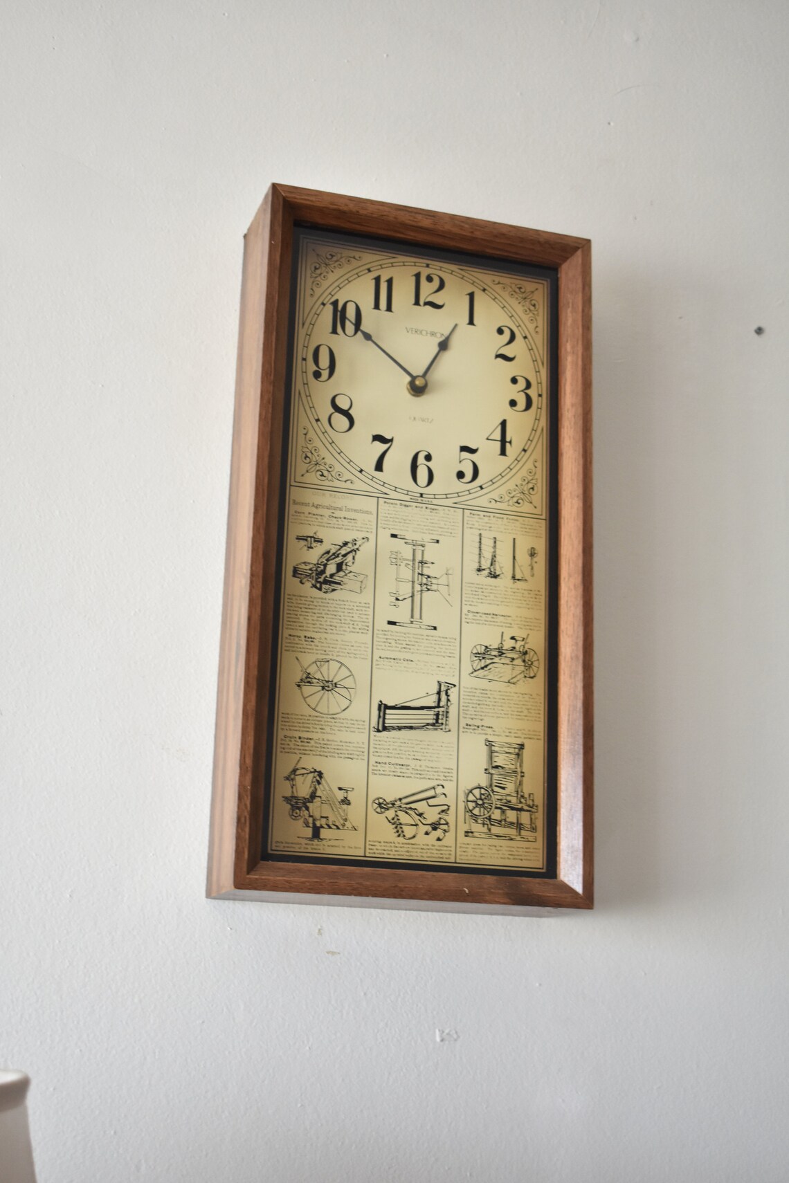 VINTAGE Western Inspired Style VERICHRON Wall Clock Etsy