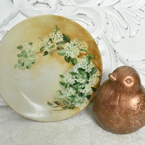 W.G. & Co. William Guerin - Hand Painted Dish - Limoges France - Vintage Pleate