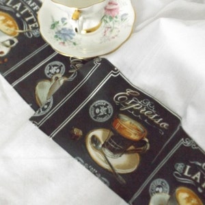 Tea Towel, Coffee Towel, Flour Sack Dish Towel, Applique Kitchen Towel, Coffee Theme Kitchen, Coffee Lover Gift