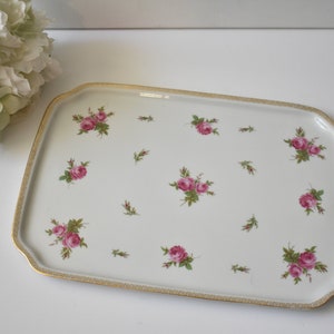 Unique  Decorative tray, Wedding Table decor, Vanity Tray, Debra Germany Stamped Tray, #K52