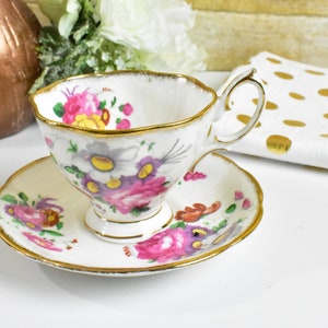 Vintage ROYAL ALBERT Bone China England Lady Angela Set Cup & Saucer #0192