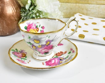 Vintage ROYAL ALBERT Bone China England Lady Angela Set Cup & Saucer #0192