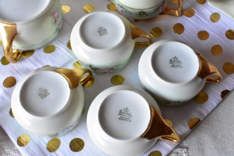 Vintage ROSENTHAL Rose donatello Teapot & 3 Tea Etsy