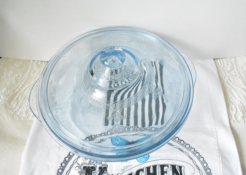 Casserole Dish #02142019 Vintage Fire King Sapphire Blue Glass Vintage Depression Glass