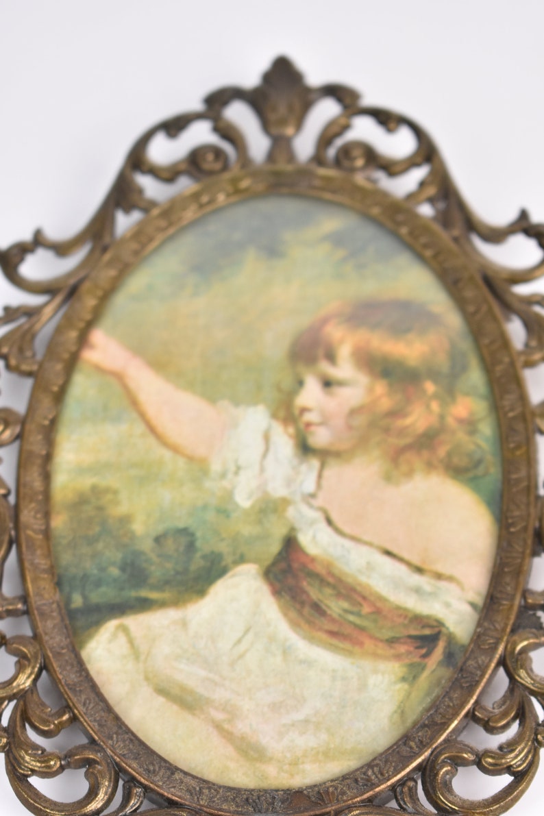 Vintage Metal Ornate Florentine Victorian Oval Frame ITALY - Etsy