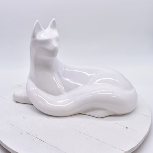 Large Haeger Ceramic Cat Statue Vintage cat figurine,