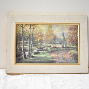 Thomas Kinkade Print,  Frame, Certificate The Aspen Chapel