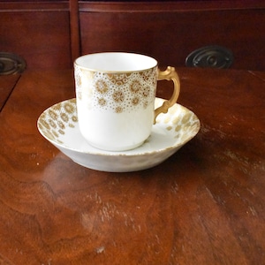 Haviland France Limoges Demitasse Cup and Saucer, #082122