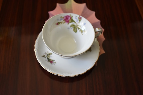 Roses Japan Porcelain Tea Cup & Saucer, #031922 - Etsy Canada