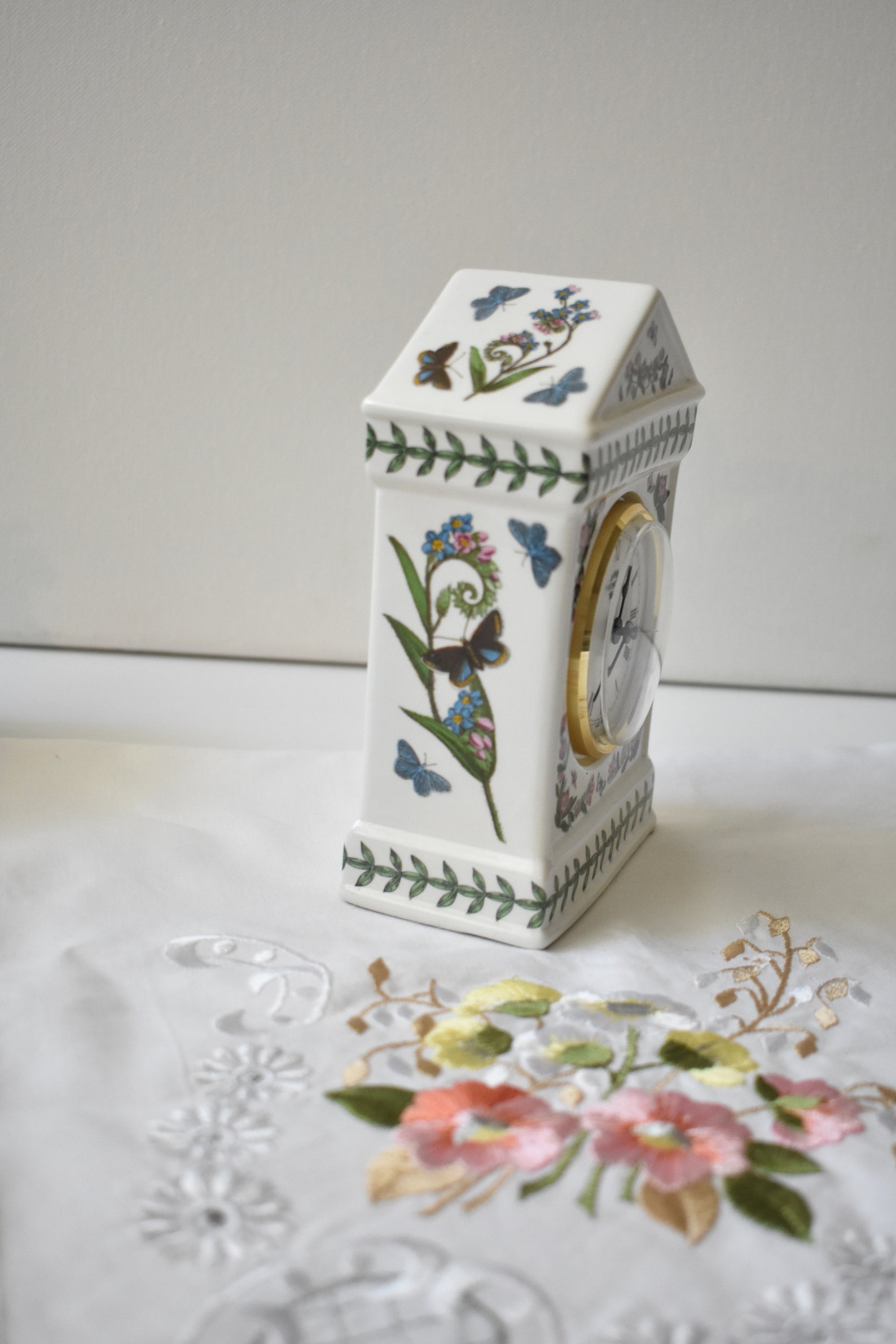 Portmeirion Ceramic Tabletop Clock Cottagecore Clocks Home Etsy