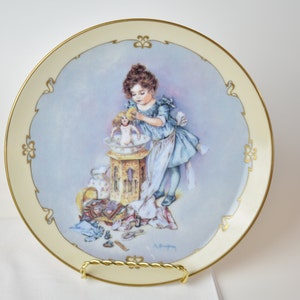 Playing Mama Little Ladies Series, Vintage Maud Humphrey Bogart Collectible Plate #05262018T