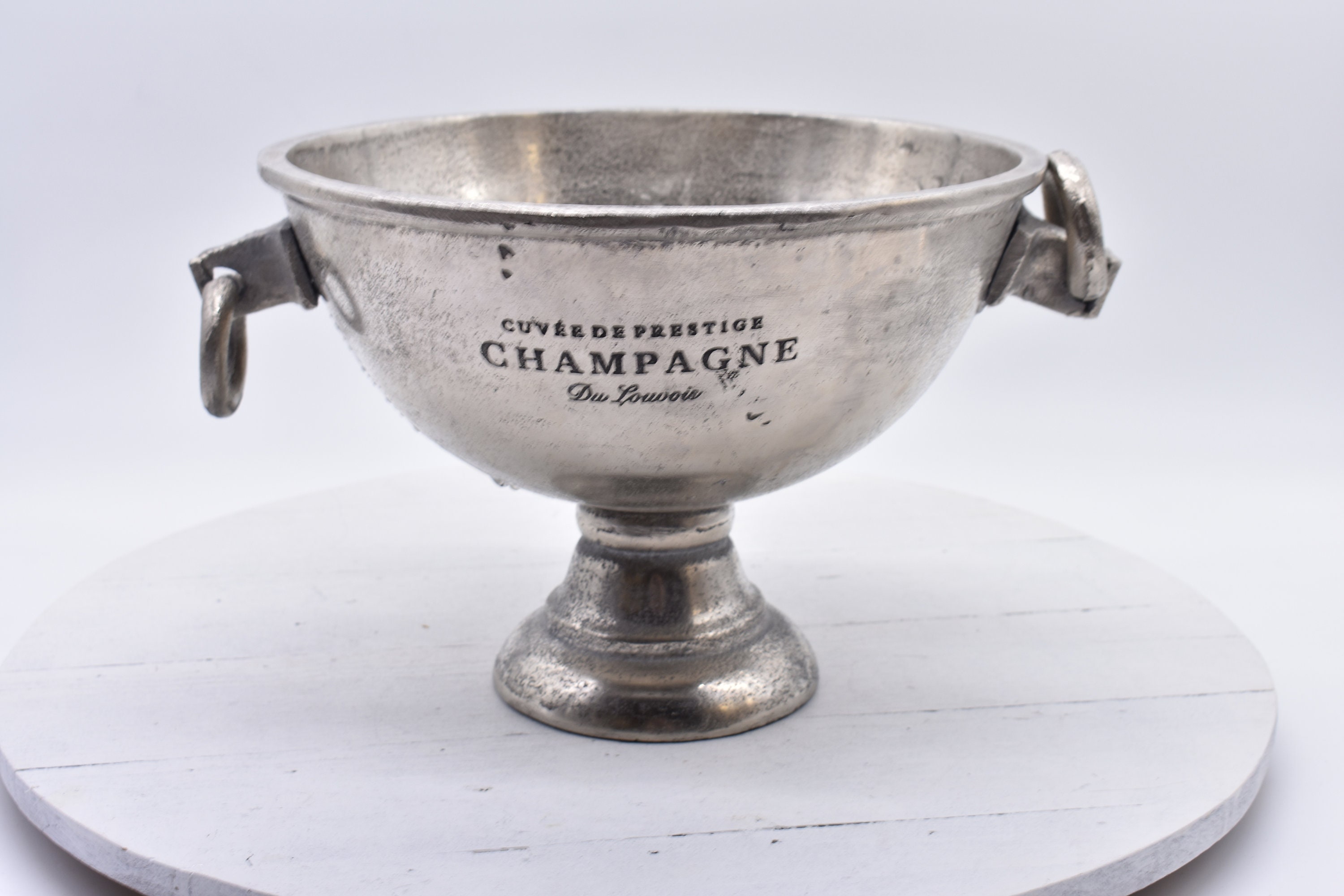 CUVEE DE PRESTIGE Champagne Du Louuis Ice Bucket Planter Wine