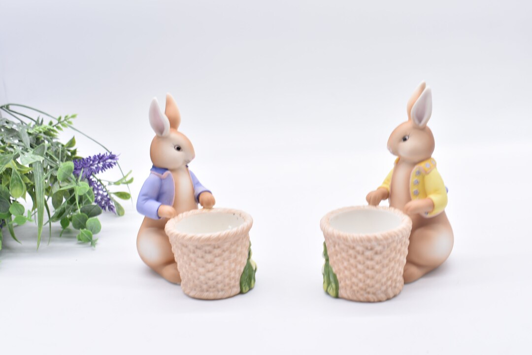 Easter Bunny, Easter Decoration, Ceramic Bunny Rabbit Figurine ...