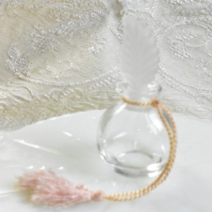 Vanity Bottle, Covered Jar Container Trinket, perfume bottle glass perfume bottle clear glass vanity perfume bottle #B1