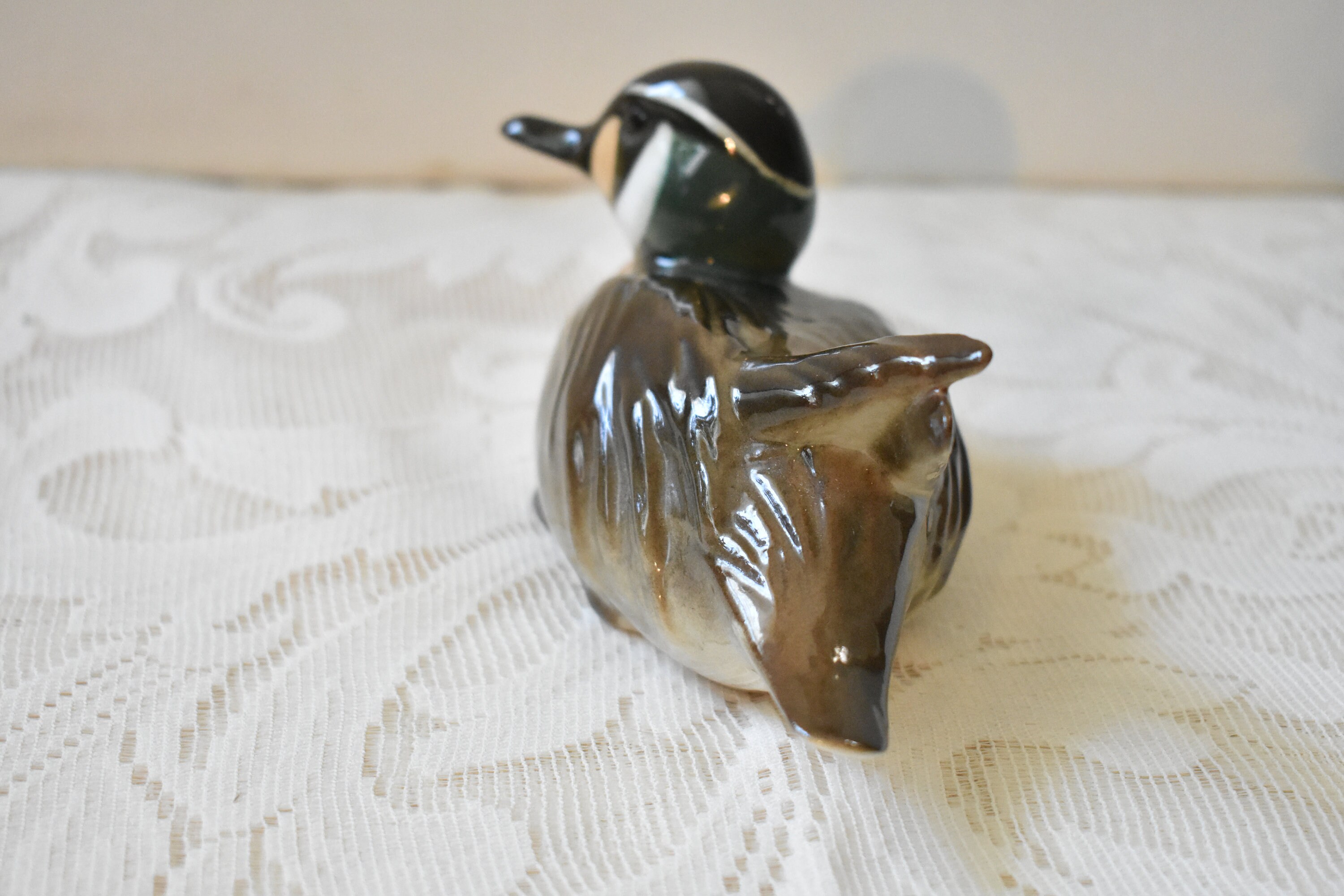 ロモノーソフ　鴨のフィギュア LOMONOSOV RUSSIA, Vintage Mallard Canvasback Duck Figurine