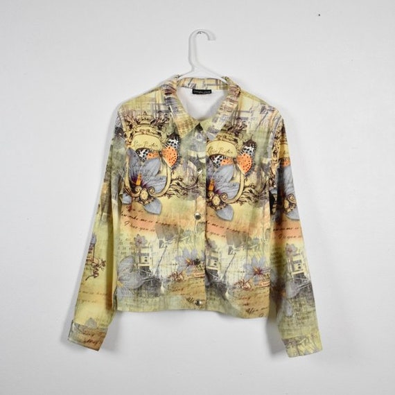 Vintage Colorful Graphic Print Jacket, Impulse Ca… - image 1