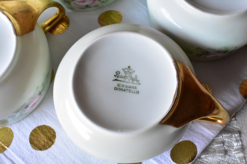 Vintage ROSENTHAL Rose donatello Teapot & 3 Tea Etsy