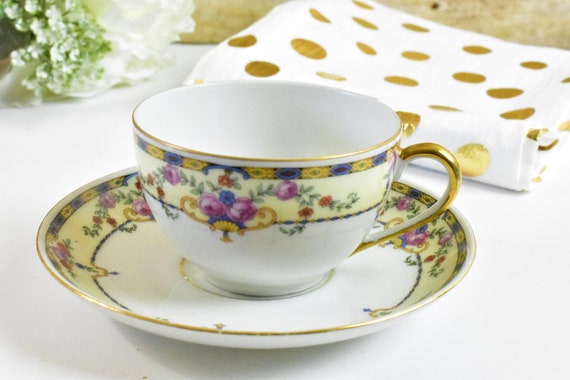 Buy Vintage Bone China Tea Cup & Saucer Victoria Czechoslovakia 
