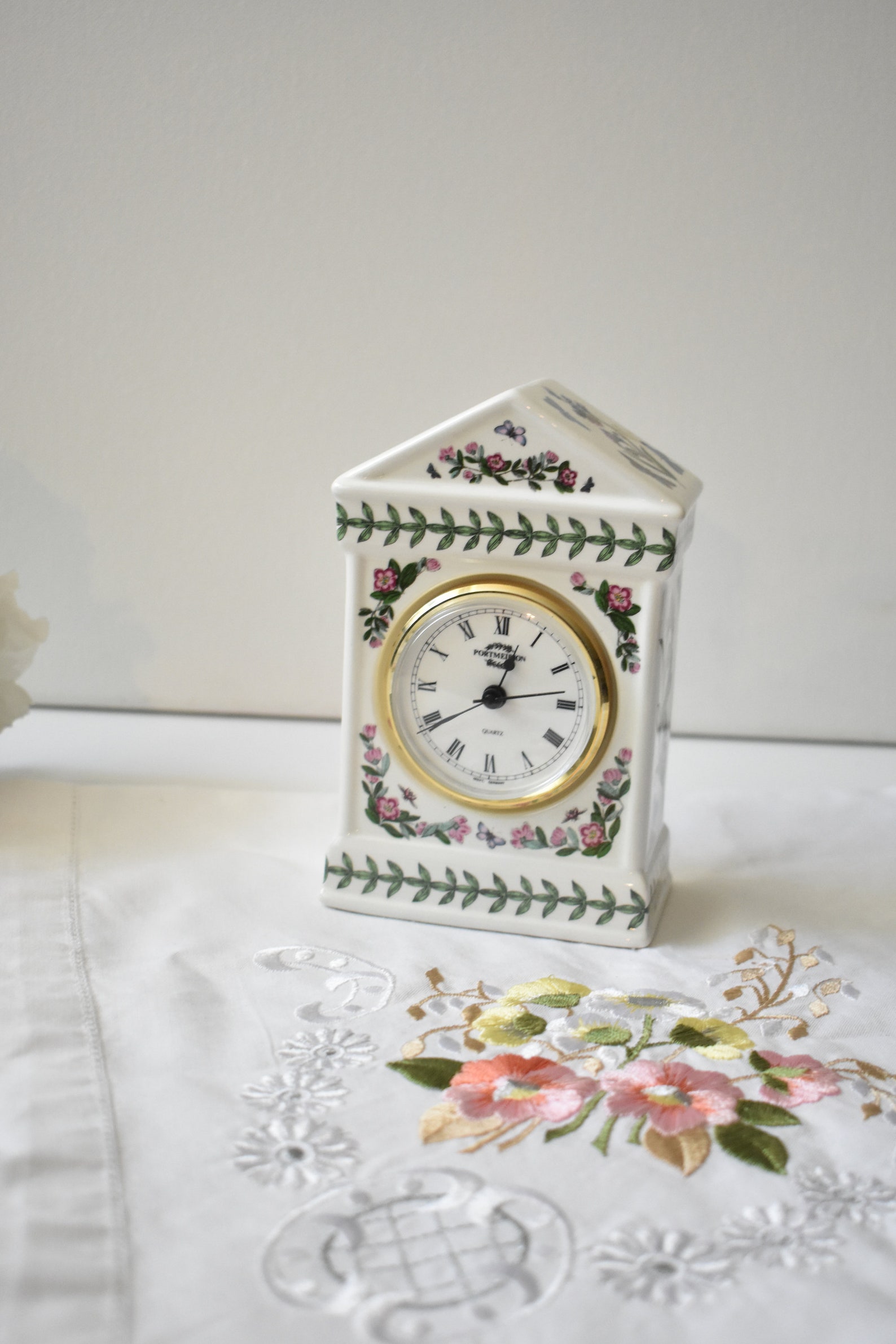 Portmeirion Ceramic Tabletop Clock Cottagecore Clocks Home Etsy