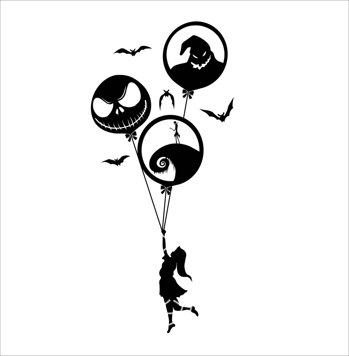 Nightmare Before Christmas Outdoor Vinyl Decal Etsy