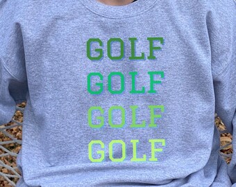 Golf Sweatshirt, Golf Geschenk für Sie, Golf Shirt, Golf für Ihn, Golf Geschenke, Golfer Geschenk,, Golf Mama, Geschenk für Papa, HS Golf Geschenk, Liebes-Golf