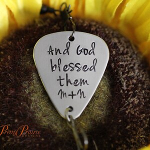 And God Blessed Them Fishing Lure, Initial Lure, Wedding Gift for Fisherman, New Baby Reveal, Hand Stamped Fish Hook, Custom Fishing Gift