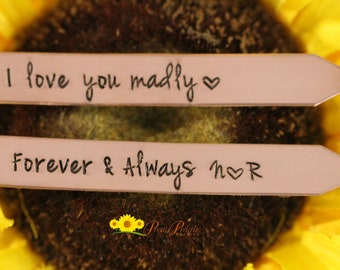 I Love You Madly Collar Stays, Personalized Collar Stays, Suit Accessories, Valentine Gift for Him, Anniversary Gift, Initial Collar Stays
