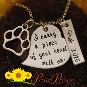 Dog Loss Necklace - Pet Remembrance Jewelry - Dog Lovers Necklace - Pet Owner Necklace - I love my Pet Jewelry - Pet Loss Jewelry