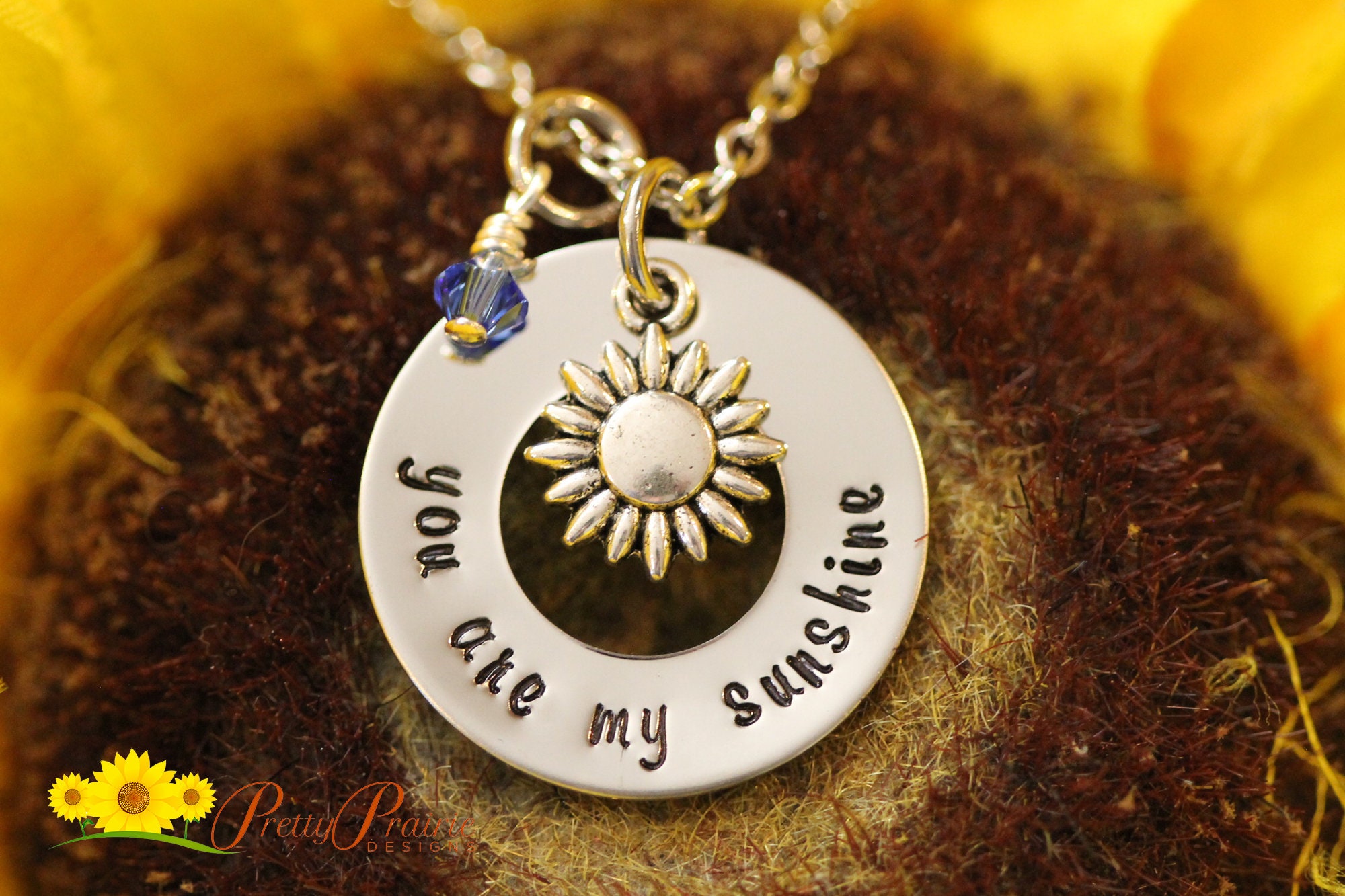 You Are My Sunshine Open Locket Sunflower Pendant Necklace Jewellery Chain  Love | eBay