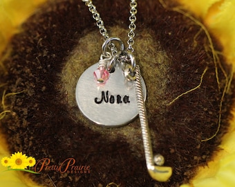 Personalized Golf Necklace, Female Golfer Jewelry, Golf Jewelry, Sports Jewelry, Golf Keychain, Golf Bag Tag, Gift for Golfer, Golf Mom