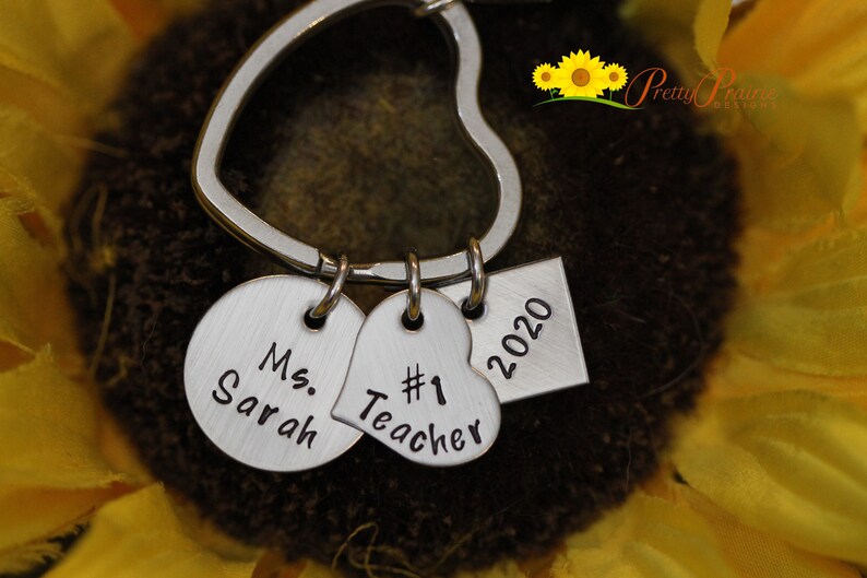 Best Teacher Keychain, Personalized, Teacher Keyring, #1 Teacher ...