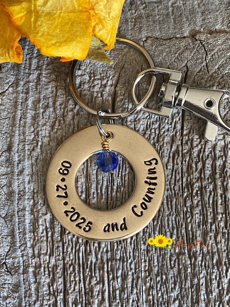 Recovery Keychains And Counting Keychain, Hand Stamped Sobriety Keychain, Custom Recovery ...