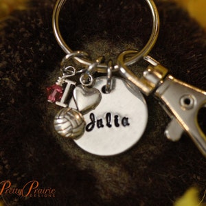 Personalized Water Polo Keychain, I Love Water Polo Gift, Team Gift, Hand Stamped, Coach Gift, Water Polo Mom or Dad, Gift for Polo Player