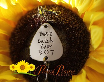 Best Catch Ever Fishing Lure, Husband or Finance Gift, Custom Fishing Hook, Fisherman Gift, Valentine Present, Personalized Angler Gift