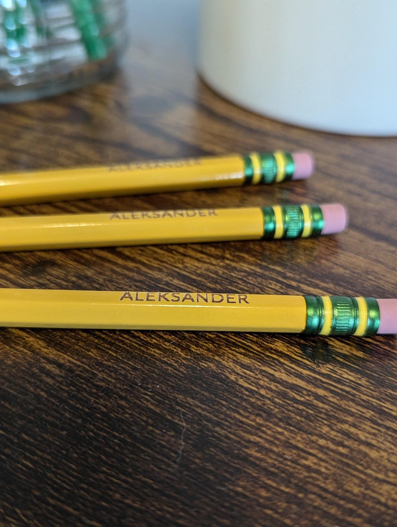 Personalized Pencils Engraved Back to School Supplies Pencil Name ...
