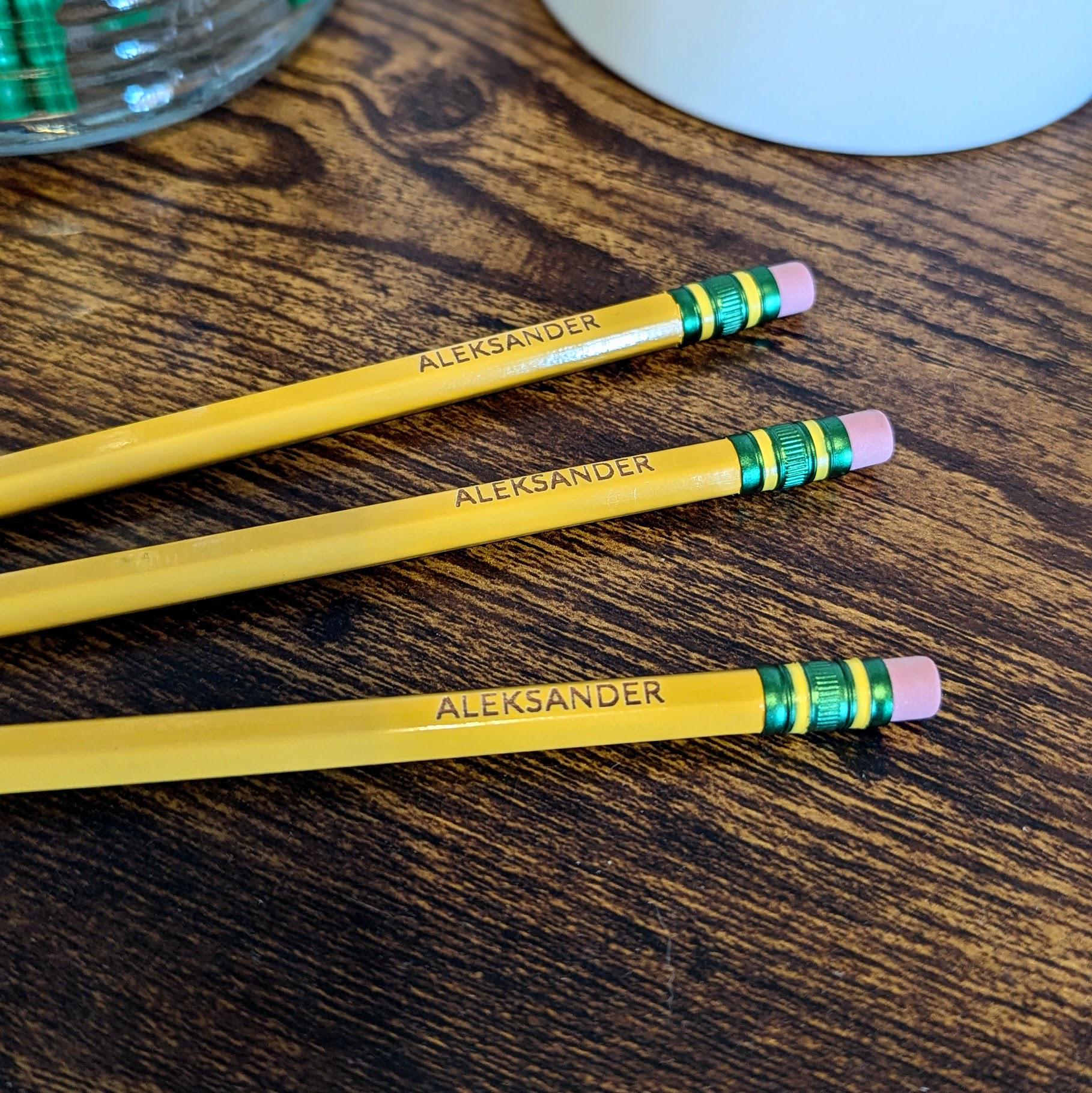 Personalized Pencils Engraved Back to School Supplies Pencil Name ...