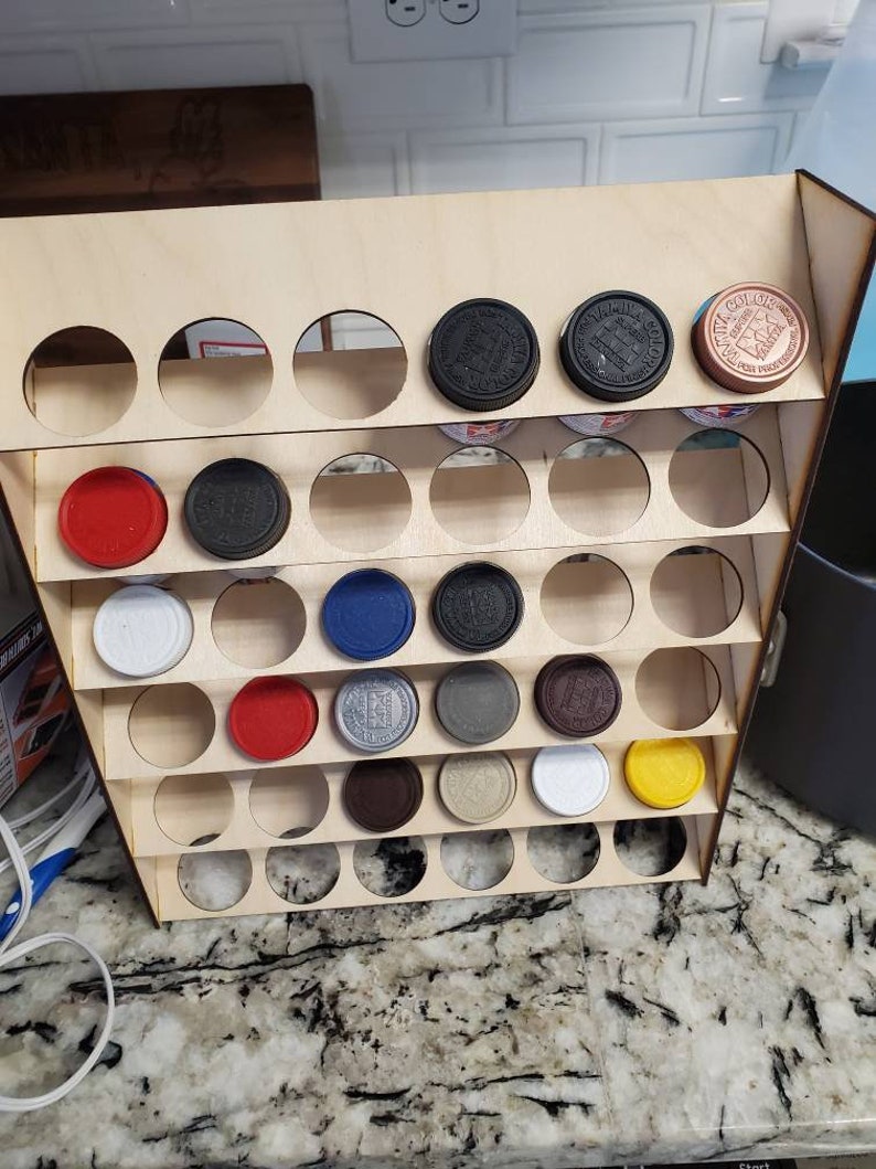 Tamiya vertical paint rack for 10mL bottles Etsy