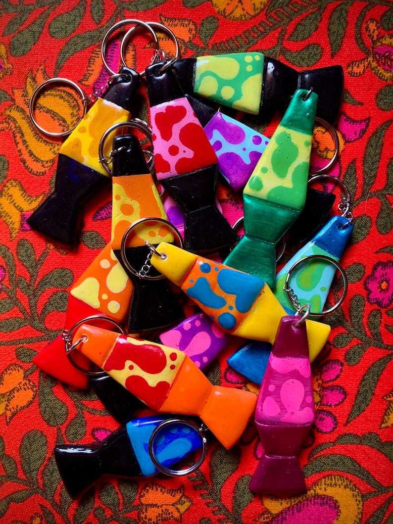 Handmade Lava Lamp Keychains - Etsy