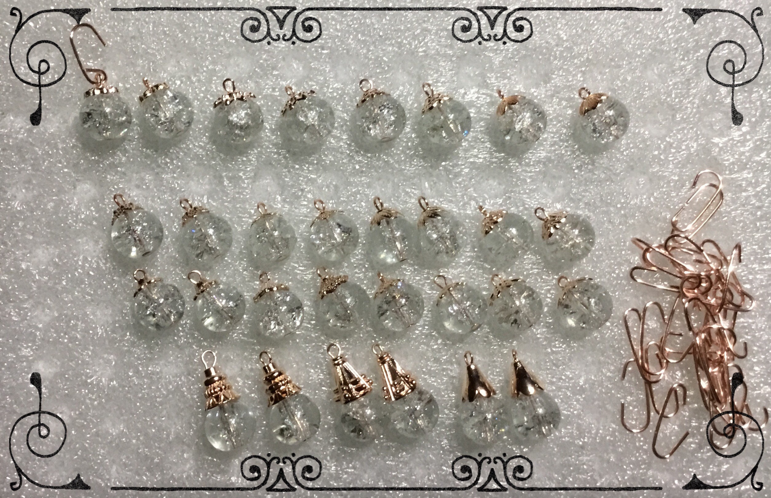 3 Packs Hallmark MINI Brass Ornament Hooks Hangers - 3pks x 25 ea = 75  Total