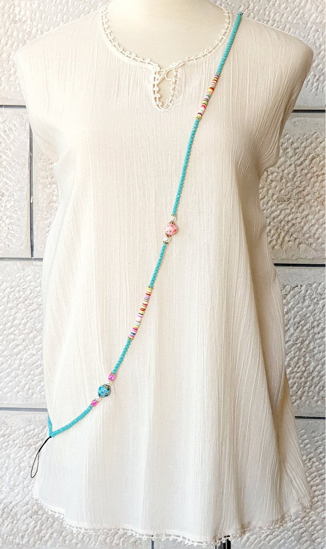 Cross Body Phone Strap / Beaded Mobile Chain / Cell Phone Etsy