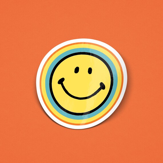 Clear Classic Smiley Face Stickers – Virgo and Paper